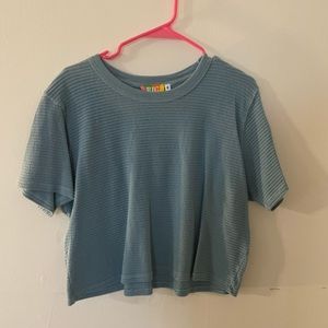 Big bud press T-shirt cropped honeycomb